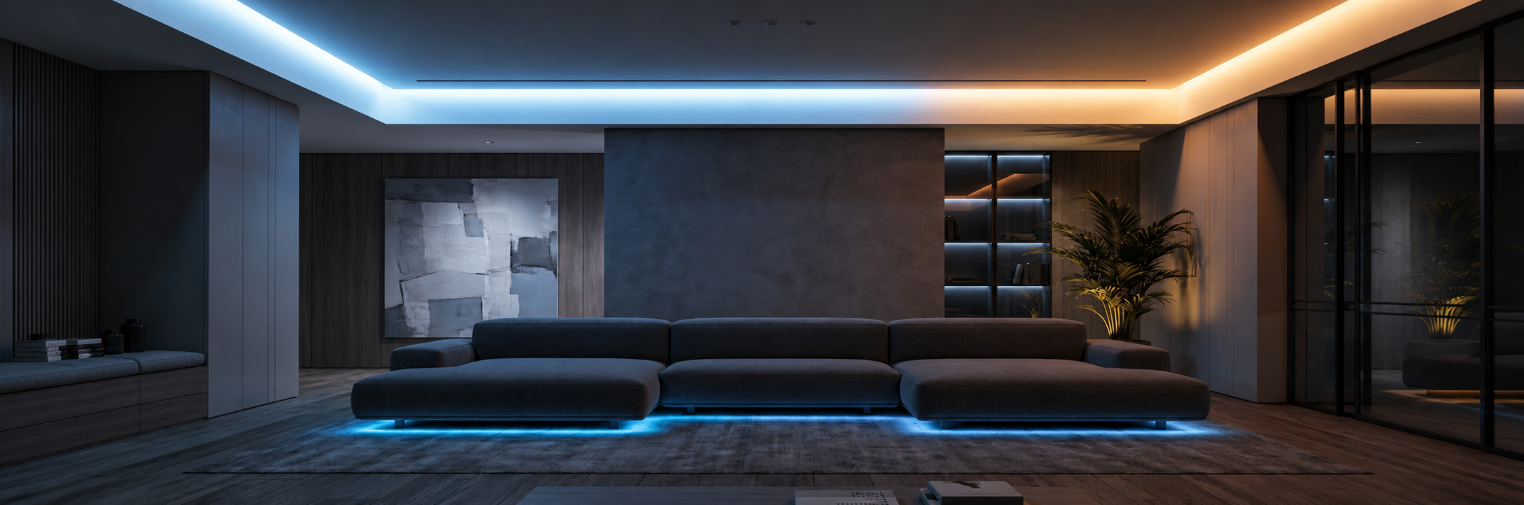 Immersive smart lighting room