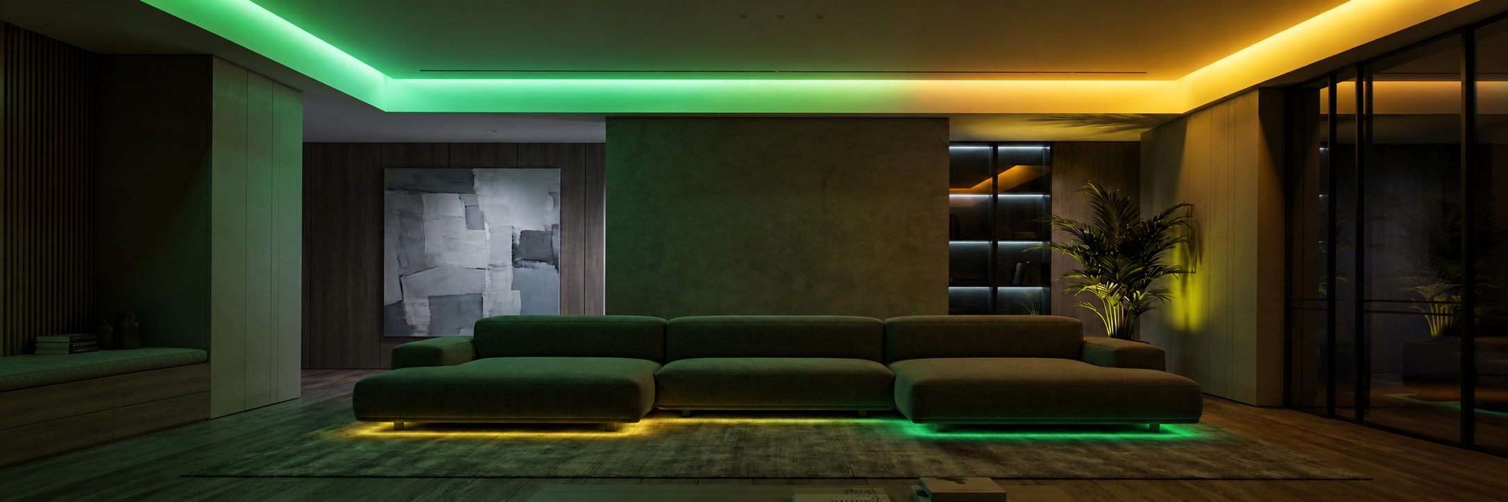 Immersive smart lighting room